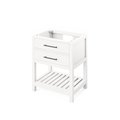 Jeffrey Alexander 30" White Wavecrest Vanity, Calacatta Vienna Quartz Vanity Top, undermount rectangle bowl VKITWAV30WHCQR